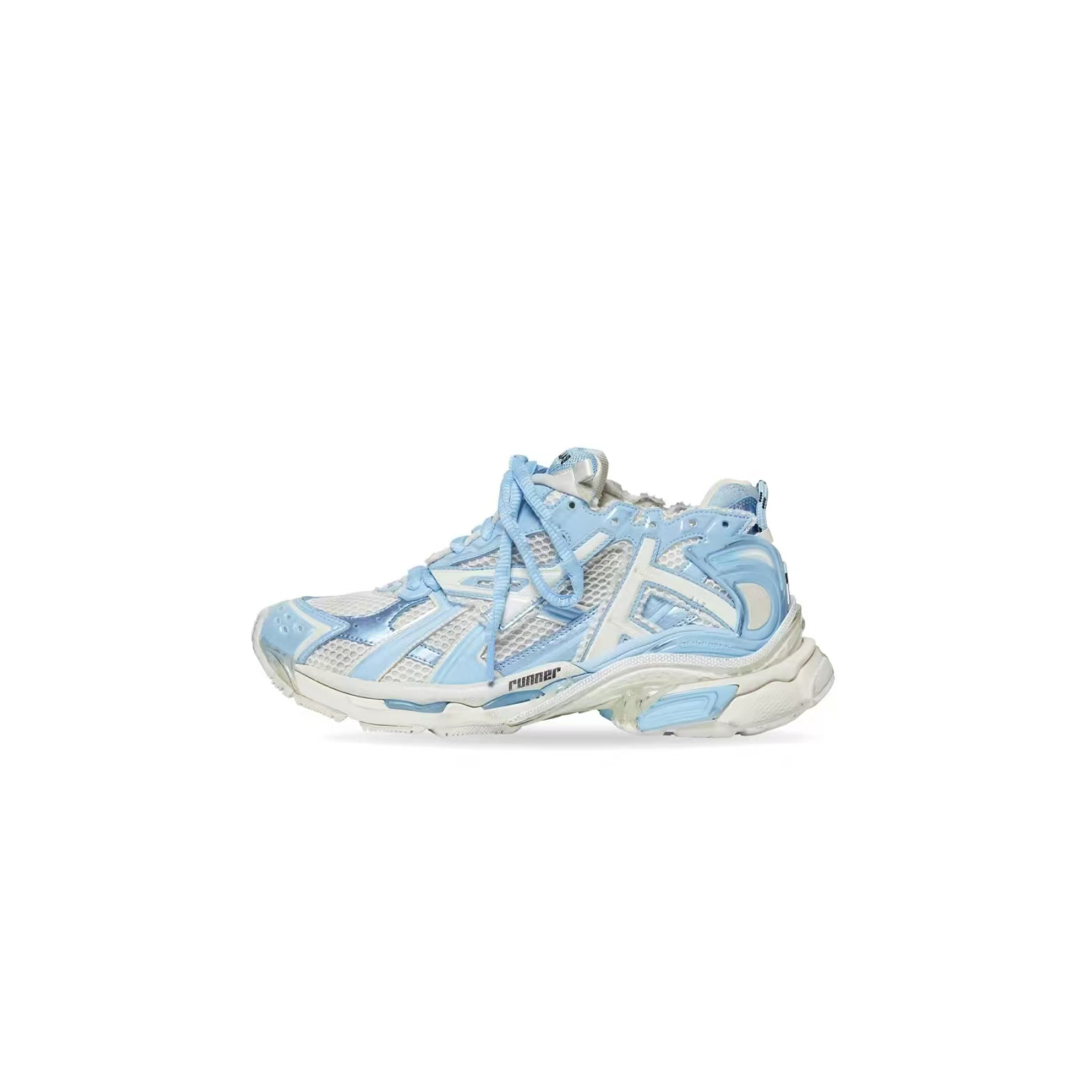 BALENCIAGA RUNNERWHITE LIGHT BLUE 677403W3RB29744